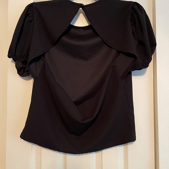 Missguided Puff Sleeve Top w/Open Back Sz16 - Picture 3 of 3